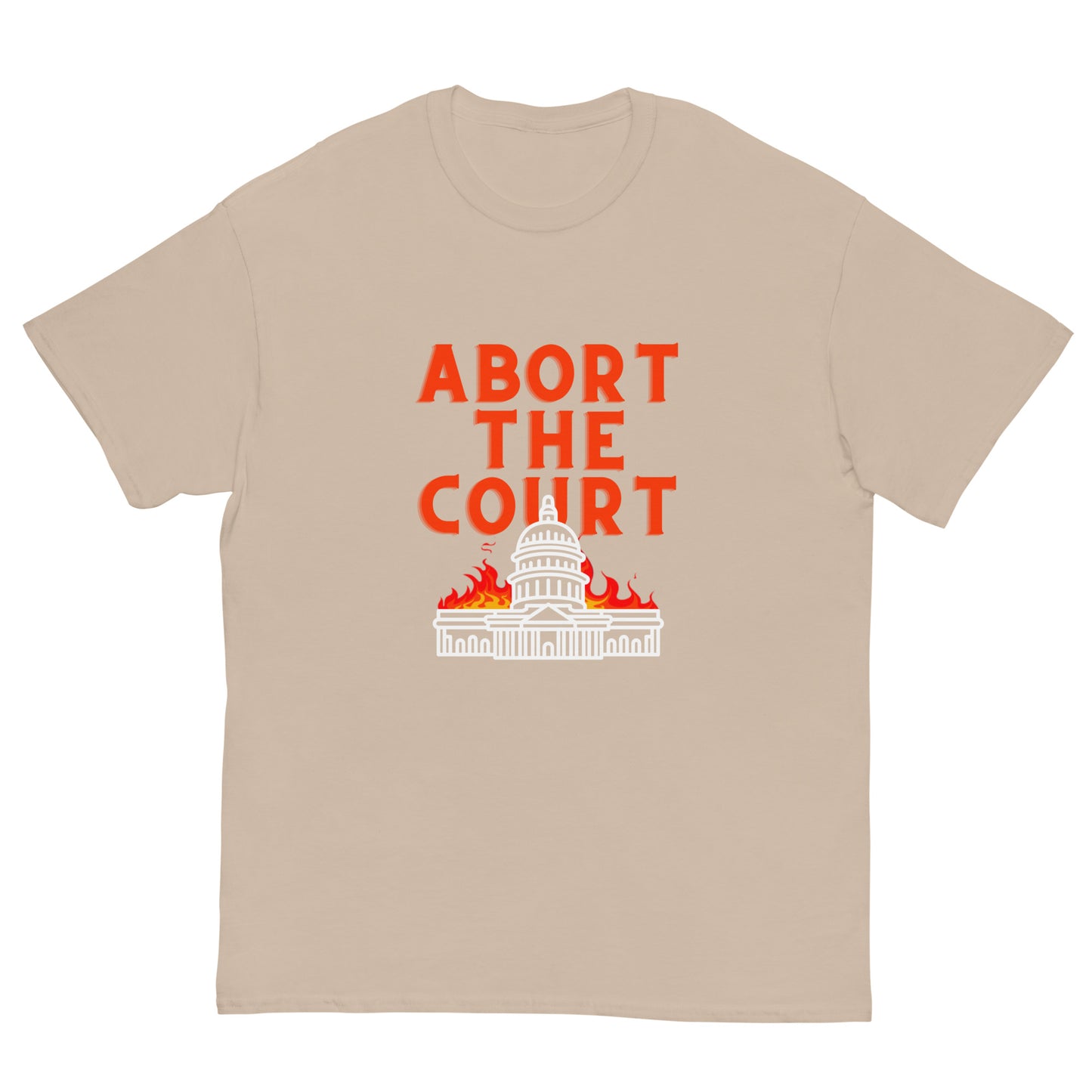 "abort the court" unisex classic tee