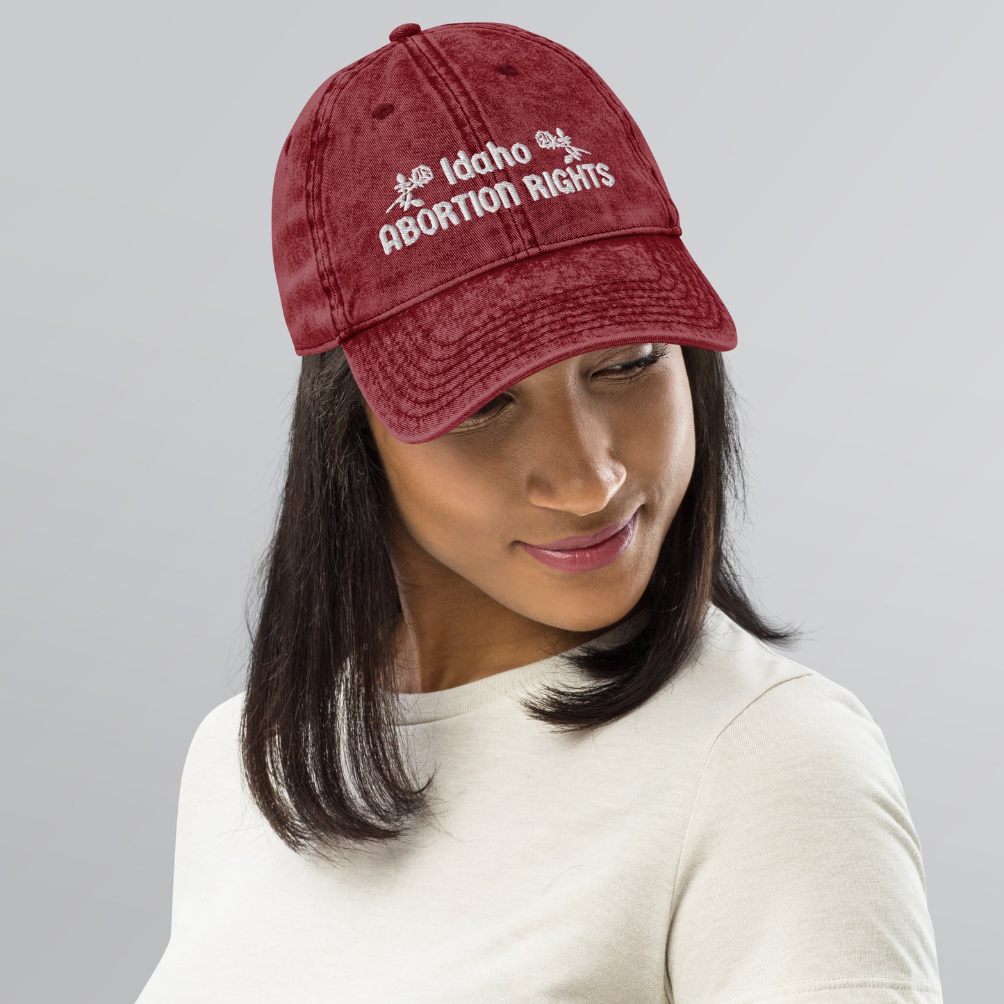 Idaho Abortion Rights Washed Fabric Hat