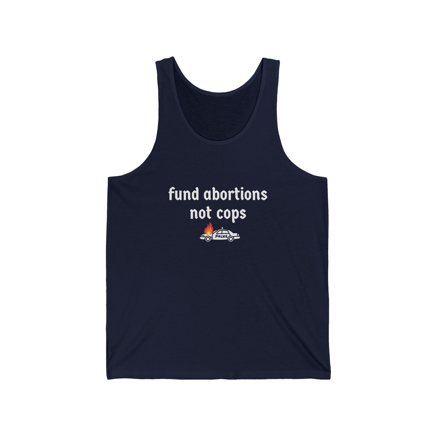 Fund Abortions Not Cops Jersey Tank