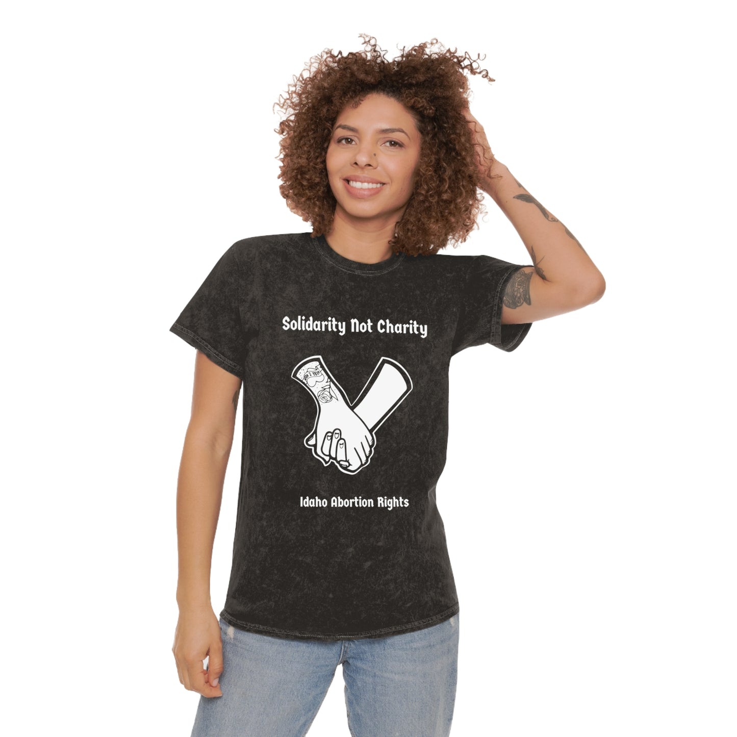 Solidarity Not Charity Mineral Wash T-Shirt