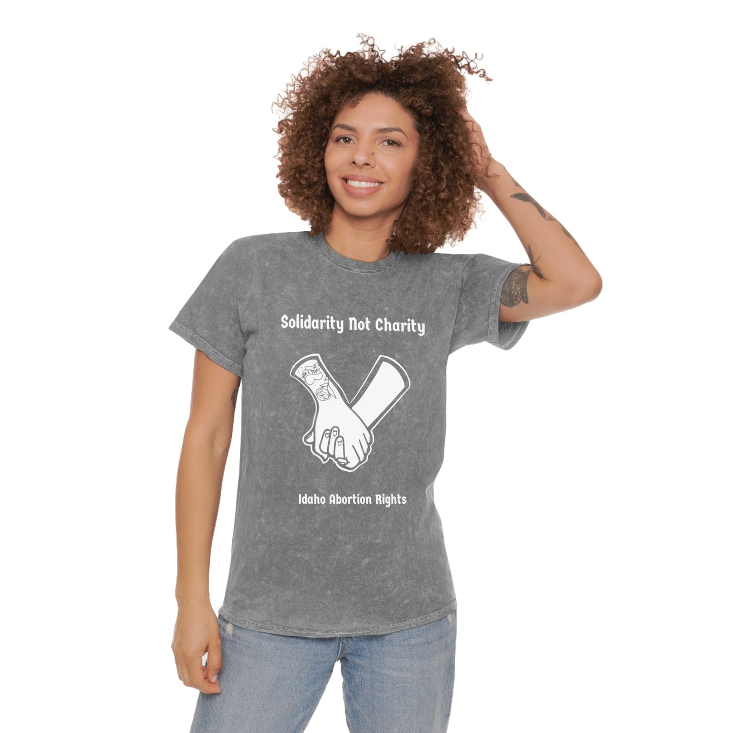 Solidarity Not Charity Mineral Wash T-Shirt