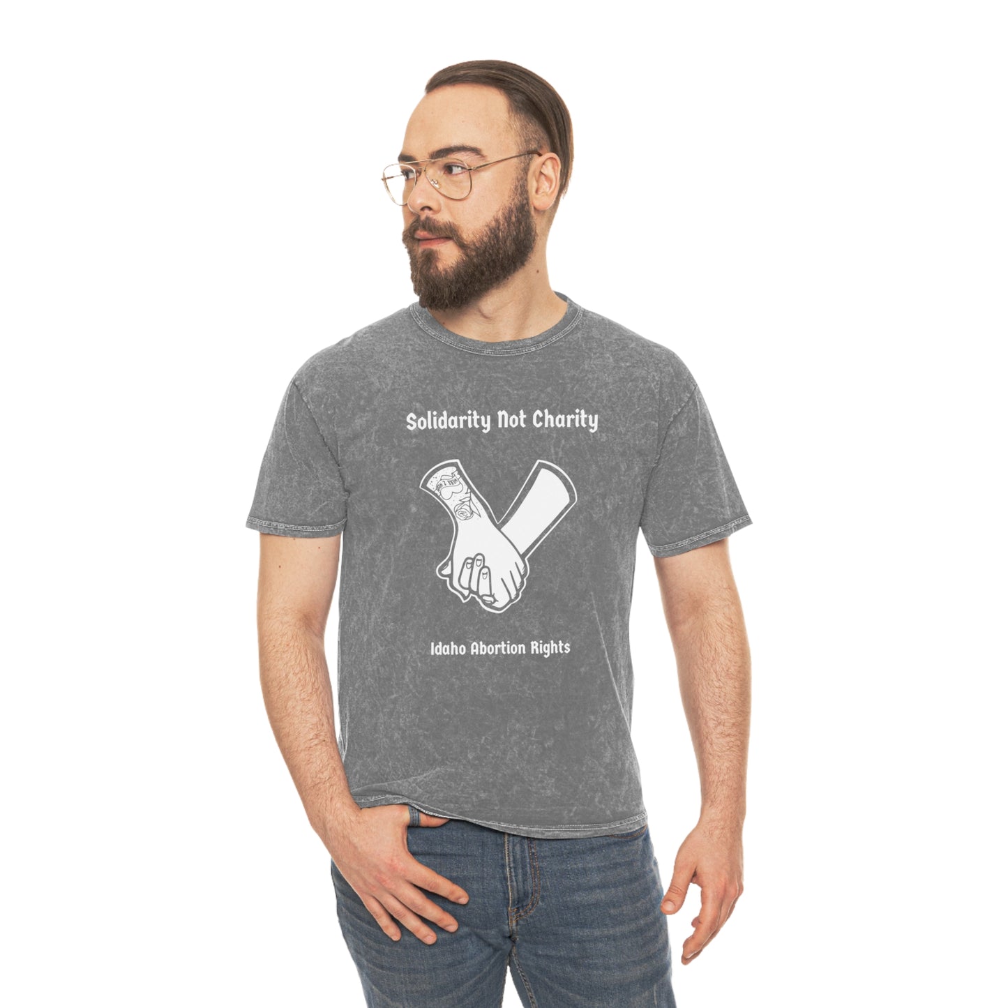 Solidarity Not Charity Mineral Wash T-Shirt