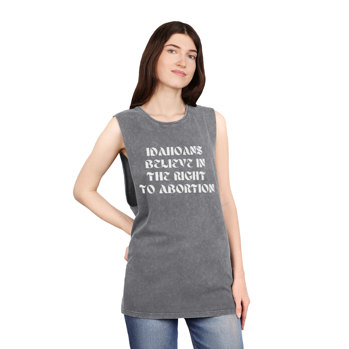 Right To Abortion Stonewash Tank Top