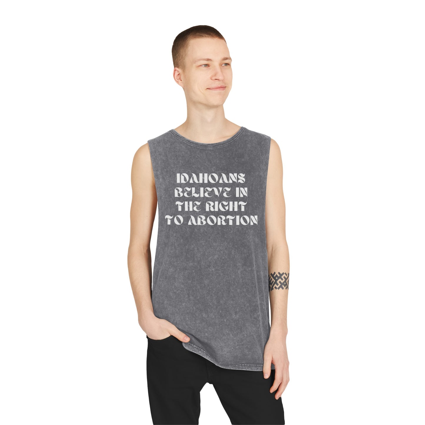 Right To Abortion Stonewash Tank Top