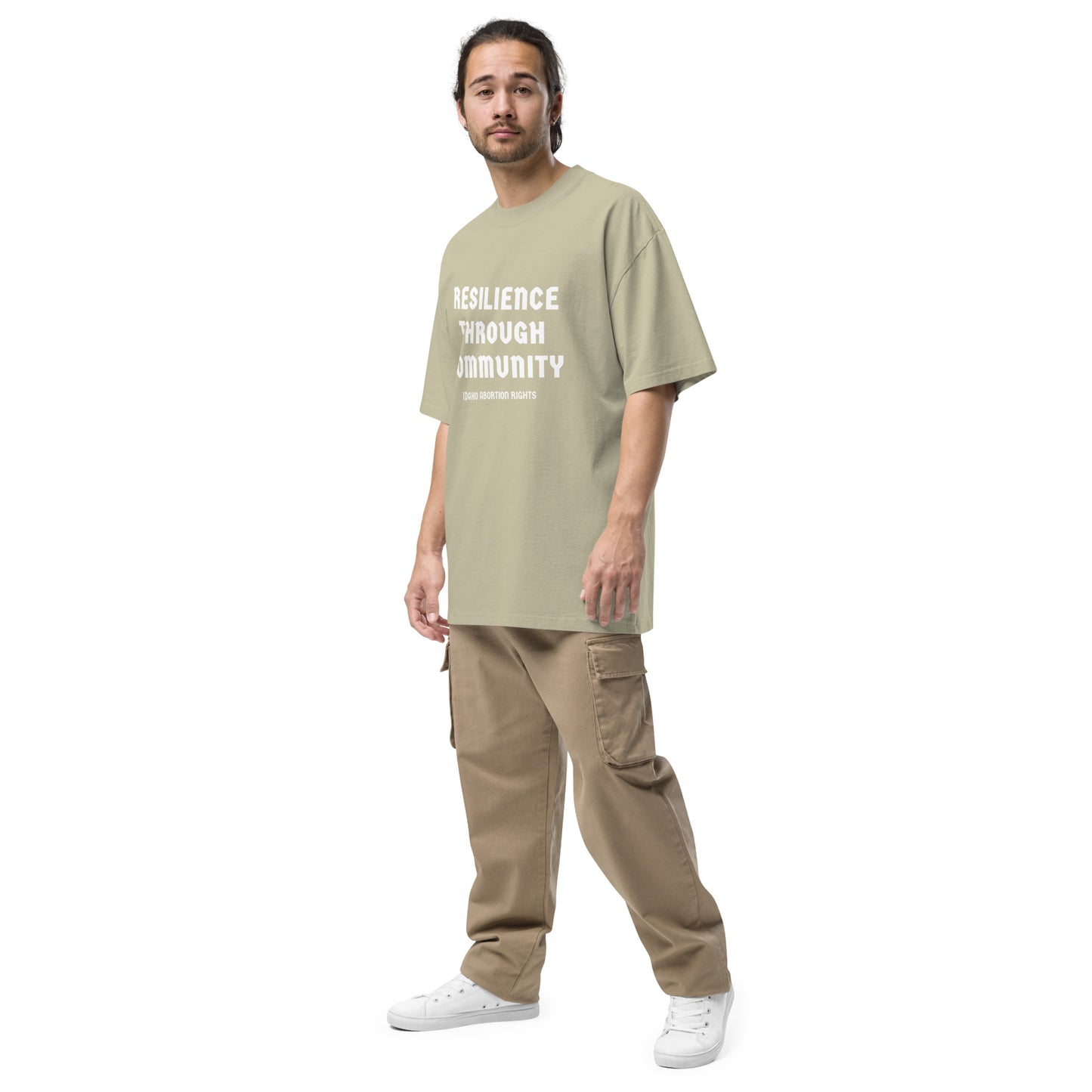 Resilience Through Community IAR faded t-shirt