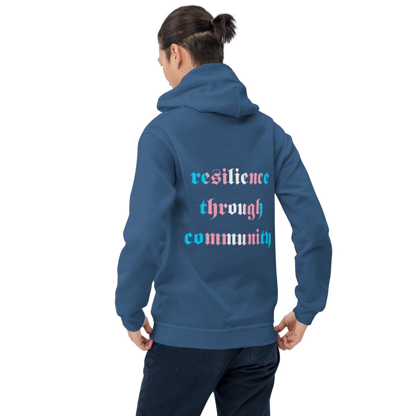 Resilience Through Community Trans PRIDE Sweatshirt