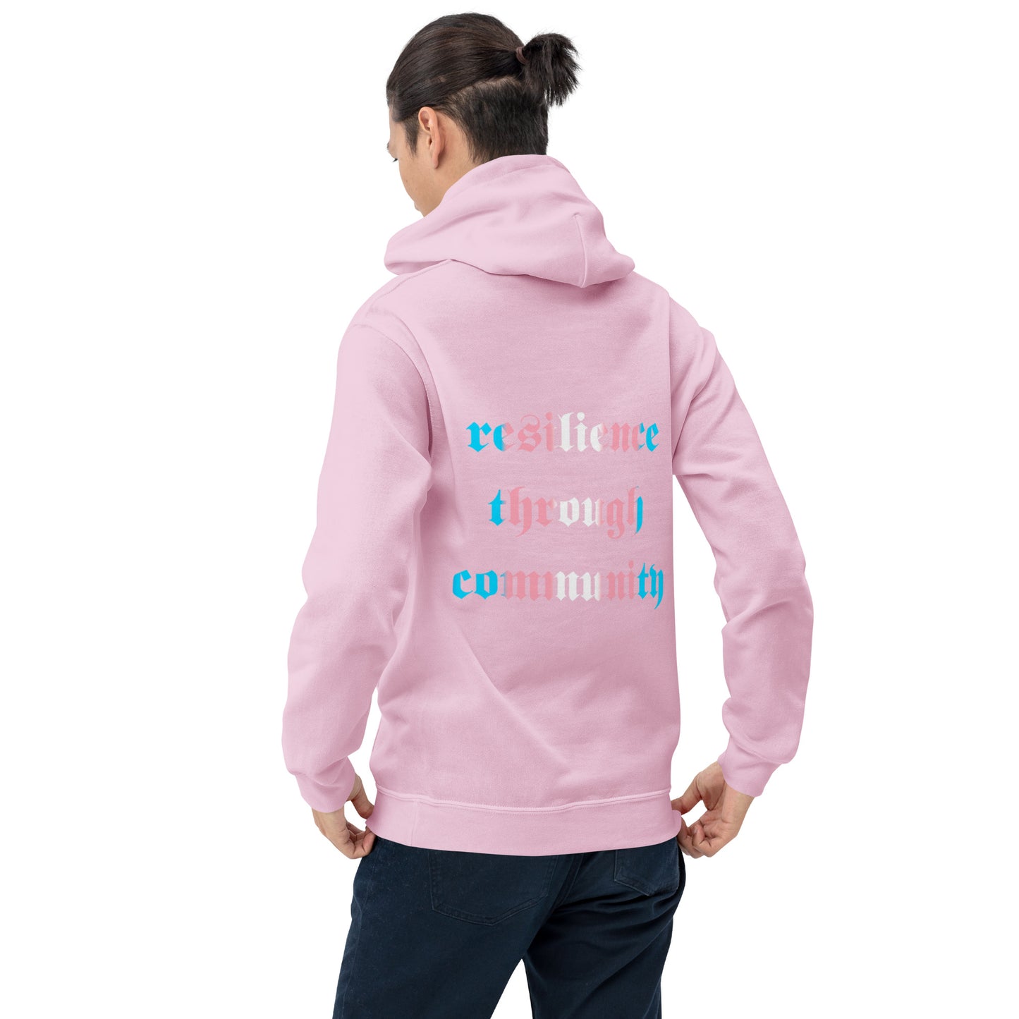 Resilience Through Community Trans PRIDE Sweatshirt