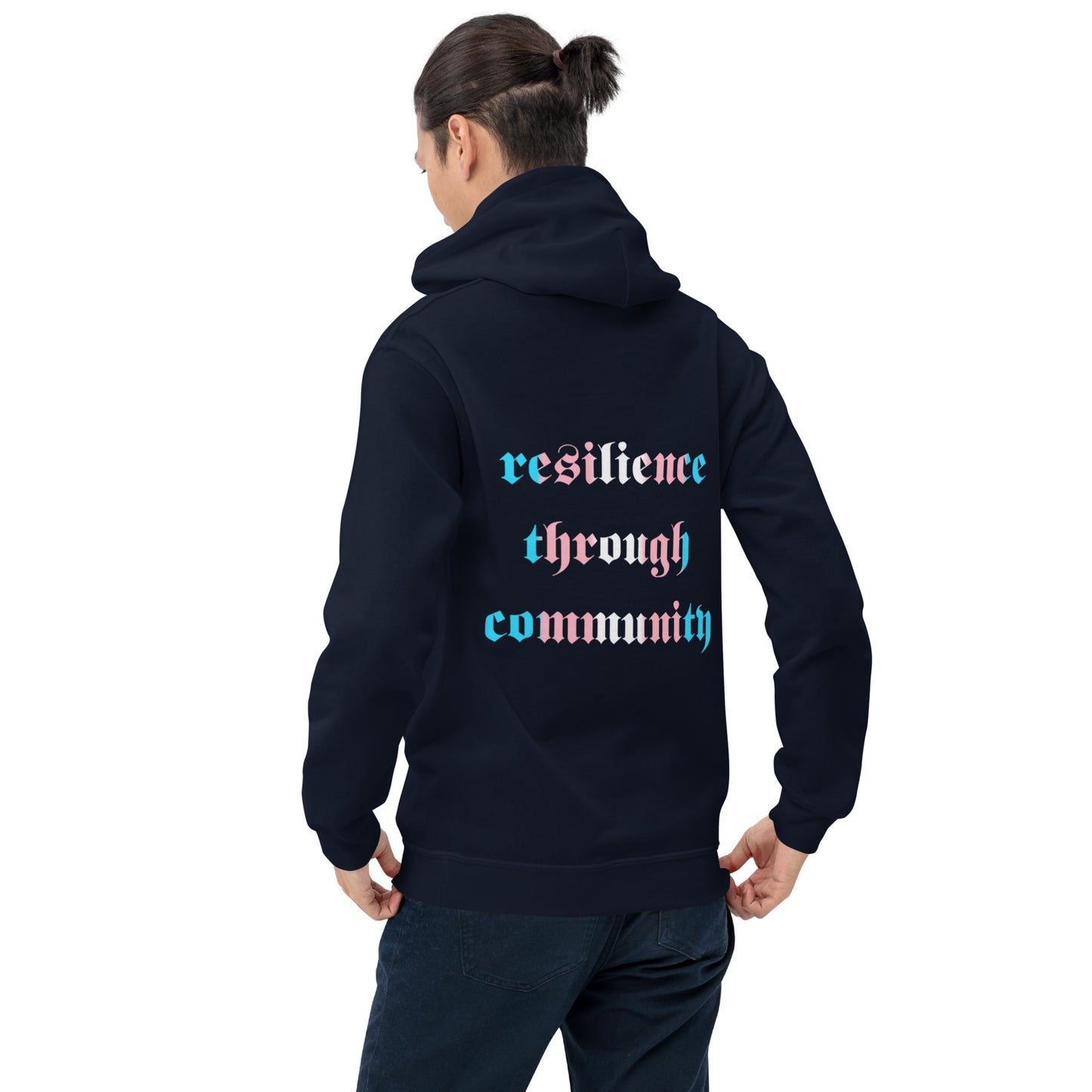 Resilience Through Community Trans PRIDE Sweatshirt