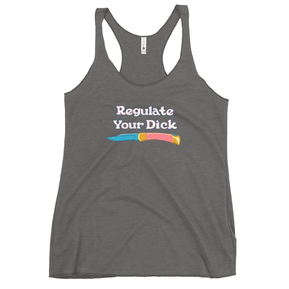 Regulate Your Dick Racerback Tank