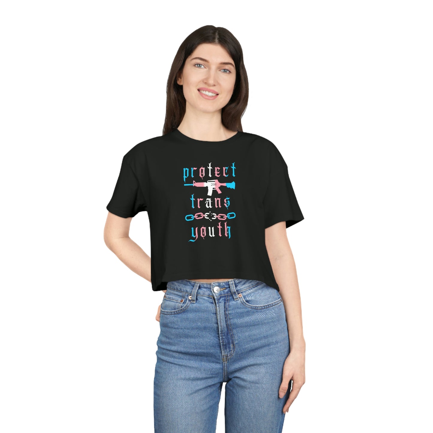 "protect trans youth" Crop Top