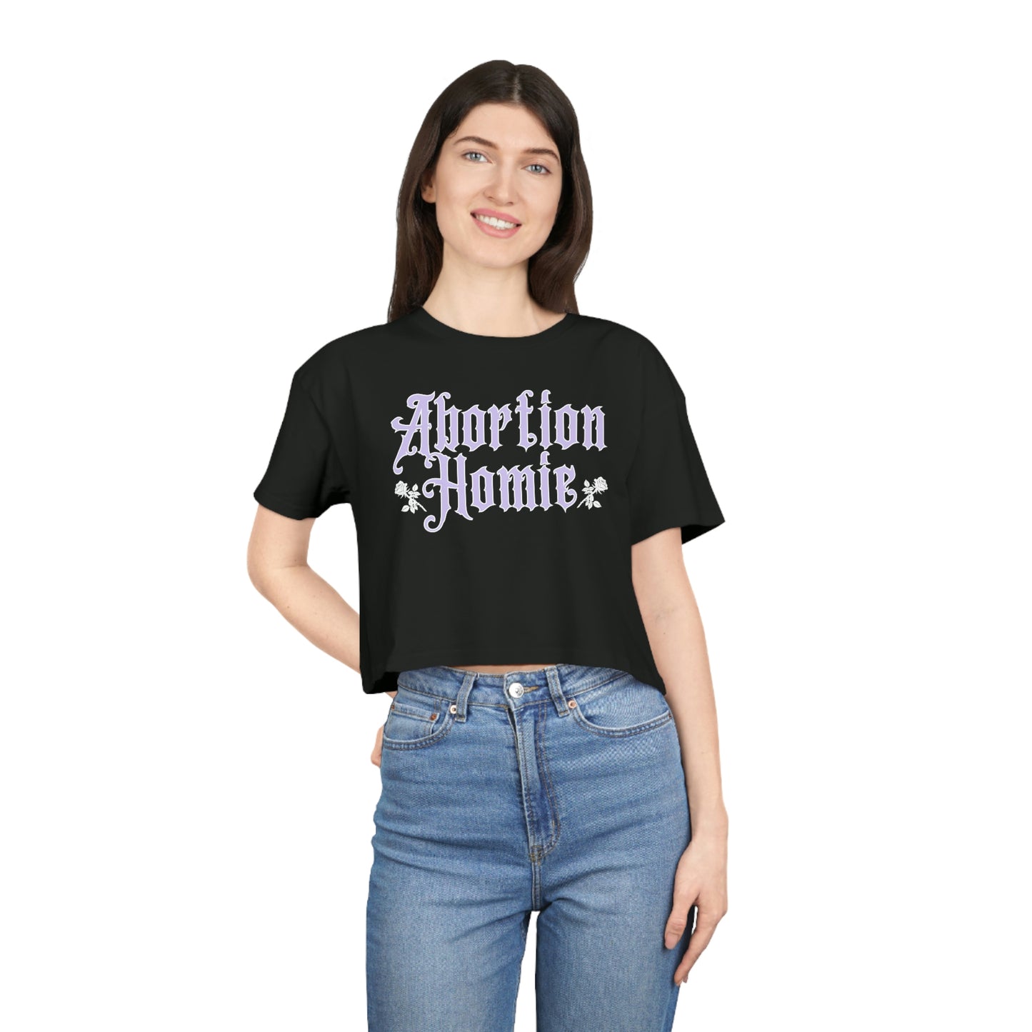 Abortion Homie - Crop Top - Black