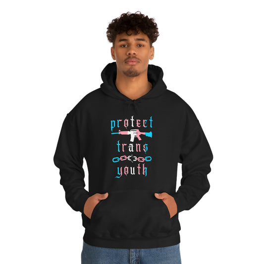 "protect trans youth" Unisex Heavy Hooded Sweatshirt