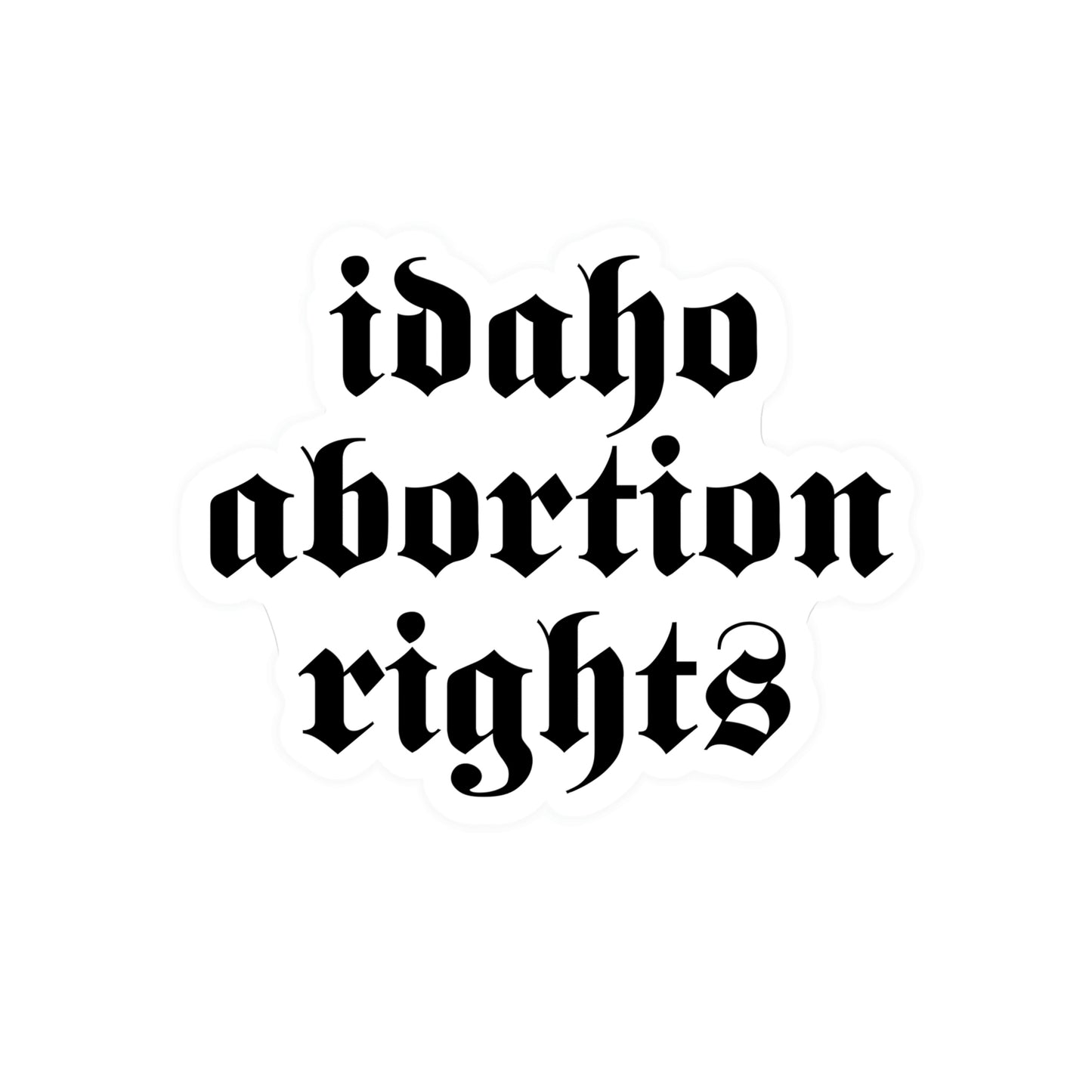 Idaho Abortion Rights Vinyl Stickers