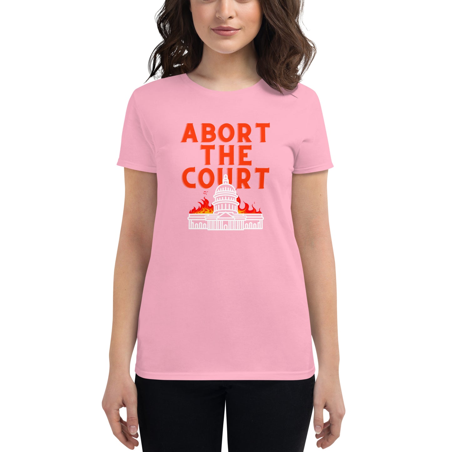 "abort the court" t-shirt
